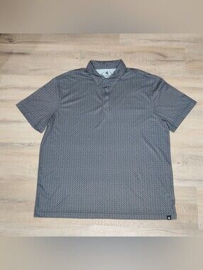 Rugby University. Men's Patterned Short-Sleeve Polo Shirt.